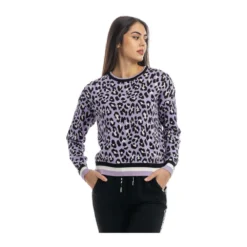 Liu Jo Rundhalset strikkejakke i lilla | Dameoverdeler | Høy kvalitet -Dame-strikkegensere Salg unnamed file 2973