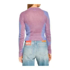 Diesel M-ILADY Sweater Purple - Strikkejakke for Dame -Dame-strikkegensere Salg unnamed file 2981