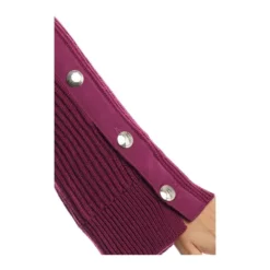 Liu Jo V-hals strikkejakke i lilla | Elegant og behagelig dameoverdel -Dame-strikkegensere Salg unnamed file 3036