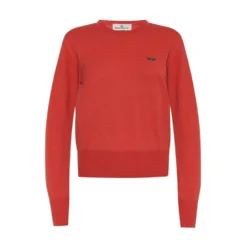 Vivienne Westwood Logo Rød Genser - Strikkejakker & Gensere for Damer -Dame-strikkegensere Salg unnamed file 3095