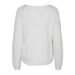 Hvit Riccovero Toddy Sweater Genser - Hvit Strikkegenser for Dame -Dame-strikkegensere Salg unnamed file 3104