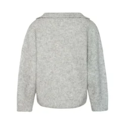 Arnie Says Sweater Gray - Strikkejakke for Dame | Overdel i Myk Strikk -Dame-strikkegensere Salg unnamed file 311
