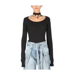 The Attico Top Black - Elegant Overdel for Dame -Dame-strikkegensere Salg unnamed file 3112