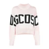GCDS Round-neck Pink Knitwear - Elegant Dame Overdeler