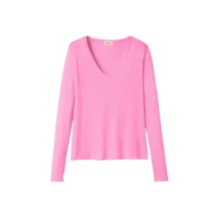 Rosa American Vintage Jacksonville Genser Pink - Strikket genserdame