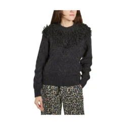 Leon & Harper Nouvel Sweater Black - Elegant strikkejakke for damer