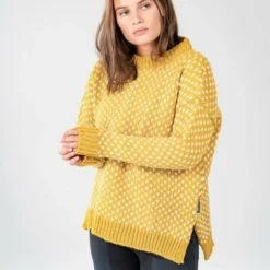 Devold Nordsjø Ullgenser Dame - Arrowwood Gul | Varme og Komfort