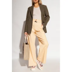 See by Chloé Ribbed Top Beige - Elegant Strikkegenser for Damer