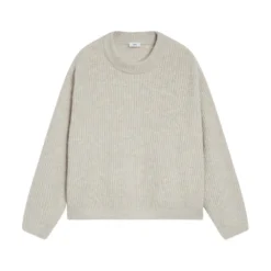 Closed Crew Neck Sweater - Grå Gray | Dame Strikkejakker & Gensere -Dame-strikkegensere Salg unnamed file 3209