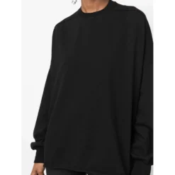 Rick Owens Rundhalset Strikkgenser i Svart | Dame Overdeler