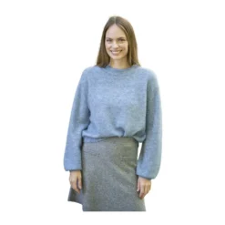 Arnie Says Sally Genser Blue - Elegant Strikkejakke for Damer -Dame-strikkegensere Salg unnamed file 324