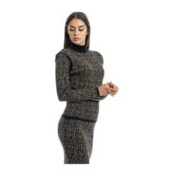 Liu Jo Brun Rundhalset Strikkgenser - Elegant og Komfortabel