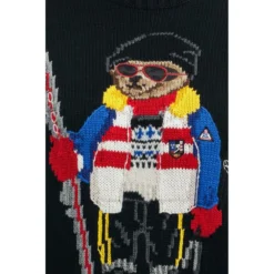 Polo Ralph Lauren Rundhalset Genser i Svart - Elegant og Tidløs Strikkegenser for Damer