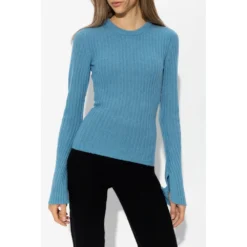 Birgitte Herskind ‘Lima’ Ribbed Sweater Blue - Elegant Strikkejakke for Damer -Dame-strikkegensere Salg unnamed file 3268