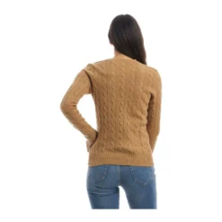 Polo Ralph Lauren Rundhalset Strikkegenser i Beige - Elegant og Tidløs Stil -Dame-strikkegensere Salg unnamed file 3280