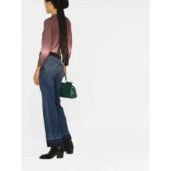 Tory Burch Rundhalset strikkejakke i rosa - Elegant og behagelig damegenser