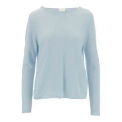 Allude Rundhalset strikket genser i blå - Elegant og behagelig dameoverdel