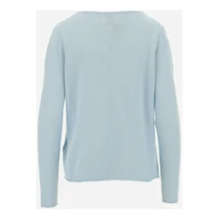 Allude Rundhalset strikket genser i blå - Elegant og behagelig dameoverdel -Dame-strikkegensere Salg unnamed file 3296