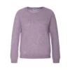 Arnie Says Rundhalset strikkejakke i lilla - Elegant og behagelig damegenser