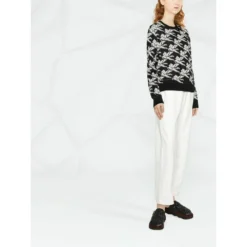 Etro Rundhalset Strikkegenser i Svart - Elegant og Tidløs Stil