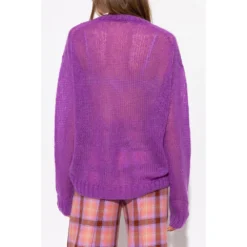 Forte Forte Løsfitgenser i lilla - Elegant og avslappet strikkejakke for kvinner