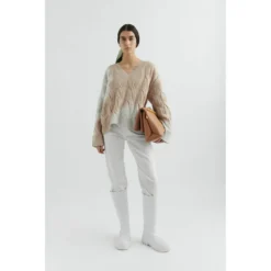 Axel Arigato Carla Sweater Beige - Strikkejakke for Dame -Dame-strikkegensere Salg unnamed file 3386