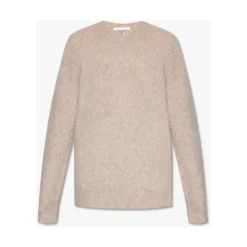 Helmut Lang Ullgenser Beige - Elegant strikkejakke for kvinner -Dame-strikkegensere Salg unnamed file 3395