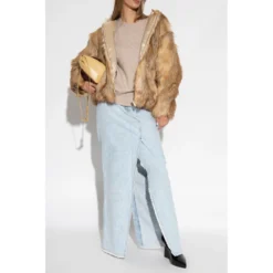 Helmut Lang Ullgenser Beige - Elegant strikkejakke for kvinner -Dame-strikkegensere Salg unnamed file 3396