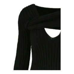 Bottega Veneta Svart Skjorte - Elegant Dameoverdel i Premium Kvalitet -Dame-strikkegensere Salg unnamed file 3458