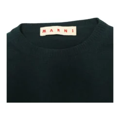 Marni Grønn Langermet High Low Genser - Elegant Strikkejakke for Damer -Dame-strikkegensere Salg unnamed file 3464