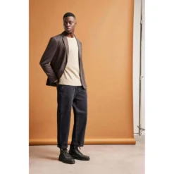 Selected Homme New Coban Lambs Ull Crew - Kelp Bone White Beige | Strikkegenser for Herre -Dame-strikkegensere Salg unnamed file 3495