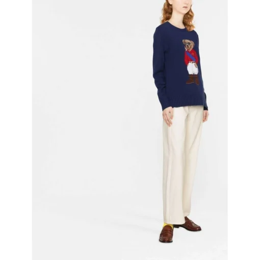 Polo Ralph Lauren Blå Strikkegenser for Dame - Elegant og Komfortabel -Dame-strikkegensere Salg unnamed file 3509