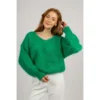 American Dreams Milana LS Mohair Knit - Emerald Green | Elegant Damegenser