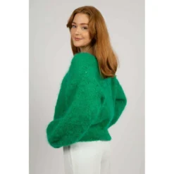 American Dreams Milana LS Mohair Knit - Emerald Green | Elegant Damegenser -Dame-strikkegensere Salg unnamed file 3521