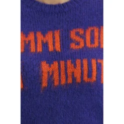 MC2 Saint Barth Rundhalset strikkejakke i lilla - Elegant og behagelig dameoverdel -Dame-strikkegensere Salg unnamed file 3539