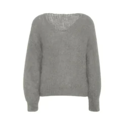 American Dreams Knitwear Gray - Elegant Dame Overdeler og Strikkejakker