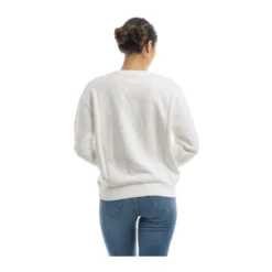 MC2 Saint Barth Rundhalset strikkejakke i hvit - Elegant og behagelig dameoverdel -Dame-strikkegensere Salg unnamed file 3553