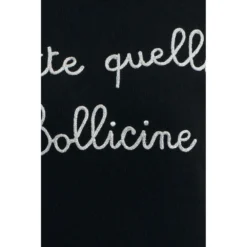 MC2 Saint Barth Rundhalset Strikkegenser i Svart - Elegant og Komfortabel -Dame-strikkegensere Salg unnamed file 3563