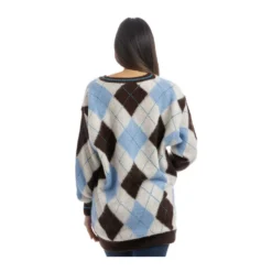 MC2 Saint Barth V-hals strikkejakke i blå - Elegant og behagelig dameoverdel