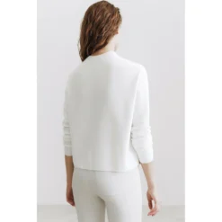 Drykorn Linnie Trui White - Elegant strikkejakke for damer -Dame-strikkegensere Salg unnamed file 3608