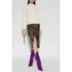 Proenza Schouler Rundhalset Genser i Beige - Elegant Strikkegenser for Kvinner -Dame-strikkegensere Salg unnamed file 3628