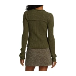 Sportmax Valiko Genser Grønn - Elegant strikket genser for damer -Dame-strikkegensere Salg unnamed file 3633