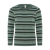 Skovhuus O-Neck Pullover Green - Elegant strikkejakke for damer