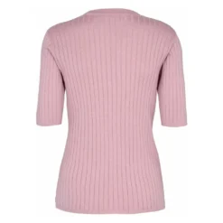 Pieszak V-hals Strikkegenser i Rosa - Elegant og Komfortabel Dameoverdel -Dame-strikkegensere Salg unnamed file 3663