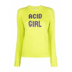 MC2 Saint Barth Gul Rundhalset Genser - Elegant Strikkejakke for Damer