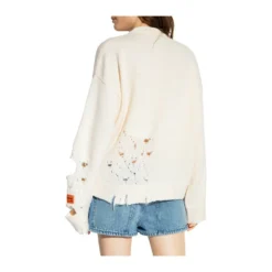 Heron Preston Ullgenser med Cut-outs i Beige - Strikkejakker & Gensere for Damer -Dame-strikkegensere Salg unnamed file 3678