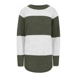 Kashmina Jannike Sweater Green - Elegant Dameoverdeler i Premium Strikk