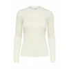 Selected Femme O-Neck Gensere Beige - Elegant strikkejakke for damer