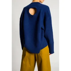Proenza Schouler Cashmere Sweater Blue - Premium kvalitet strikkejakke for kvinner -Dame-strikkegensere Salg unnamed file 3710