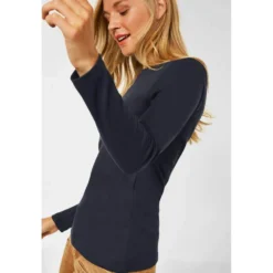 Street One Sweater Blue - Dame Overdeler Strikkejakker & Gensere -Dame-strikkegensere Salg unnamed file 3718